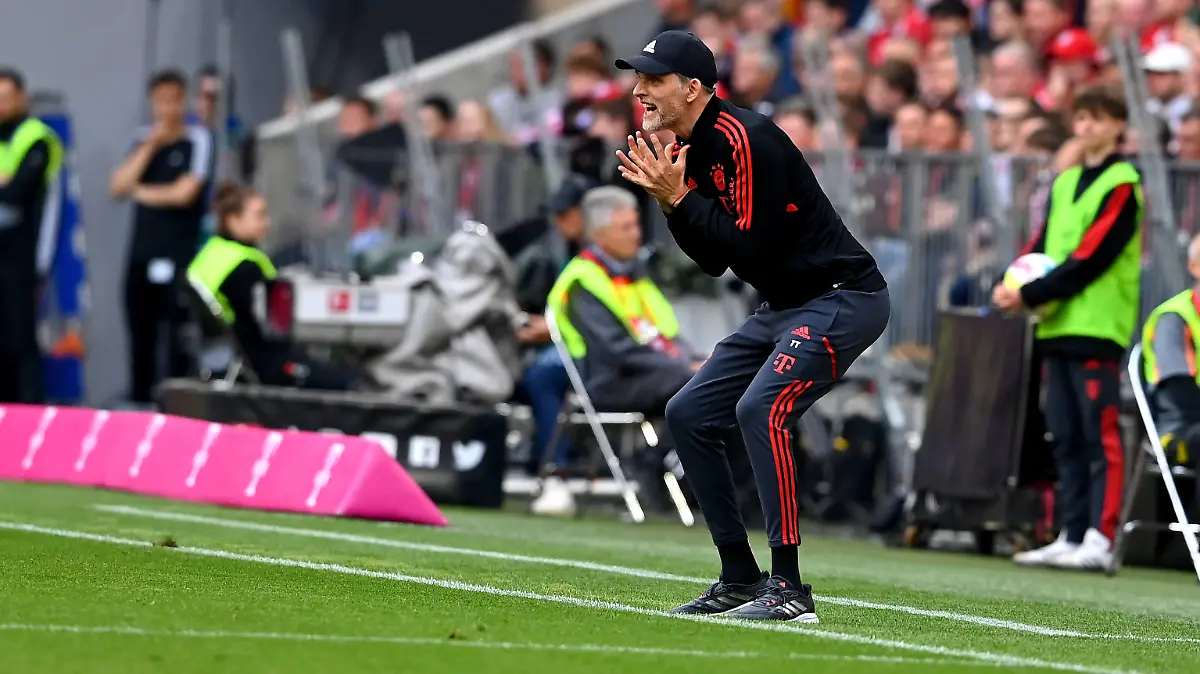 Fussball 1. Bundesliga Saison 2022/2023 33. Spieltag FC Bayern Muenchen - RB Leipzig 20.05.2023 Trainer Thomas Tuchel FC Bayern Muenchen *** Football 1 Bundesliga season 2022 2023 33 matchday FC Bayern Muenchen RB Leipzig 20 05 2023 coach Thomas Tuchel FC Bayern Muenchen