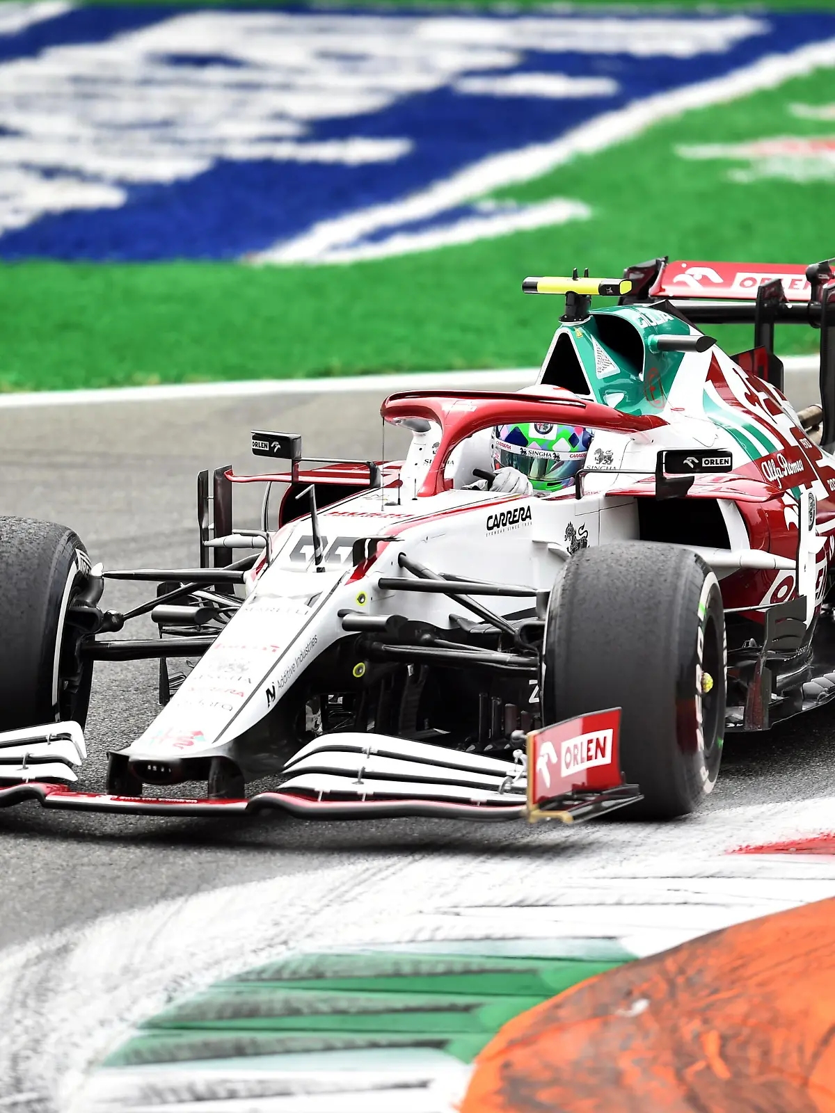 FILE PHOTO: Formula One F1 - Italian Grand Prix - Autodromo Nazionale Monza, Monza, Italy - September 10, 2021 Alfa Romeo's Antonio Giovinazzi during practice REUTERS/Massimo Pinca/File Photo