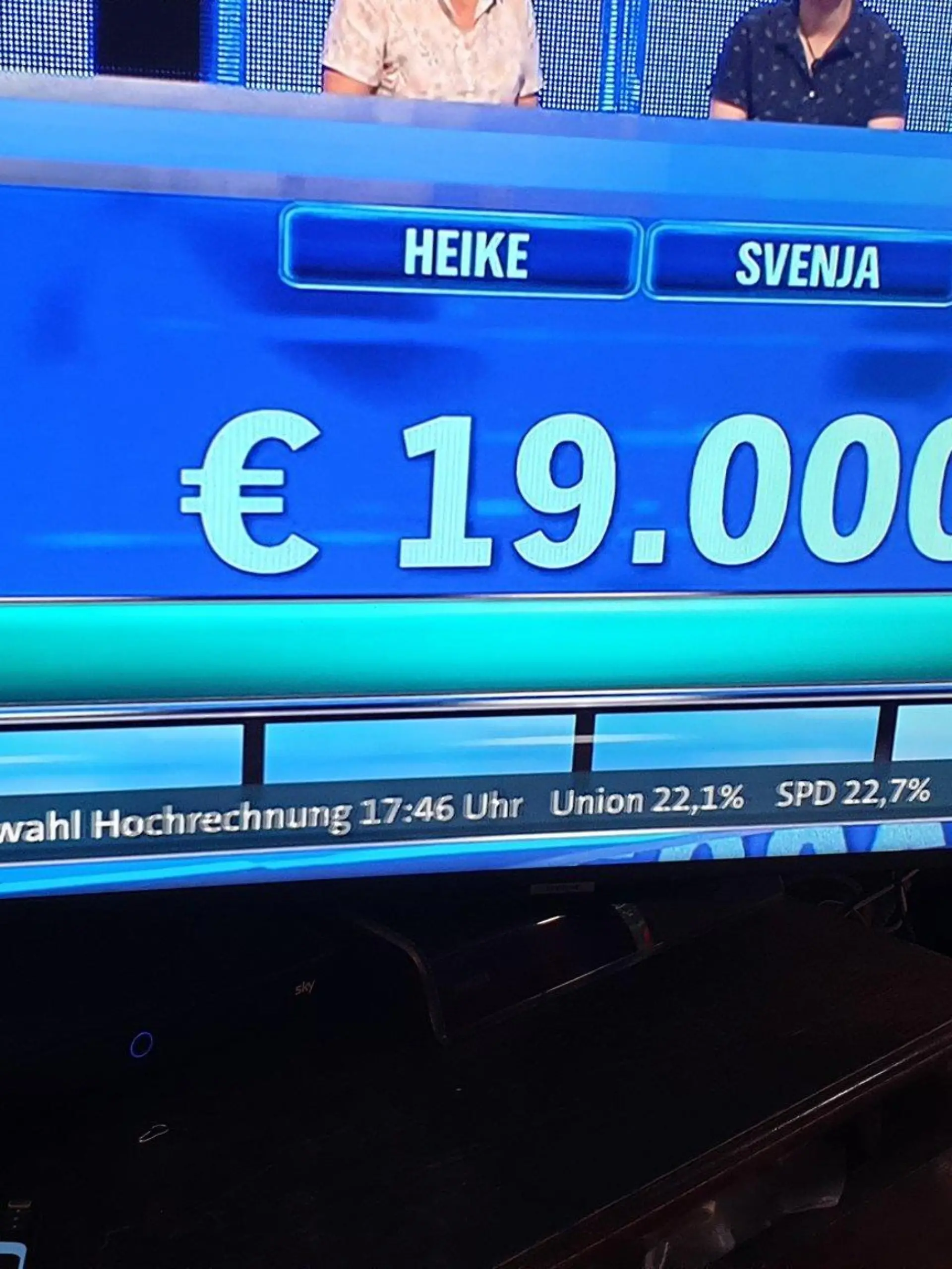 TV-Panne: In der ARD-Sendung war eine erste Hochrechnung für die Bundestagswahl eingeblendet
