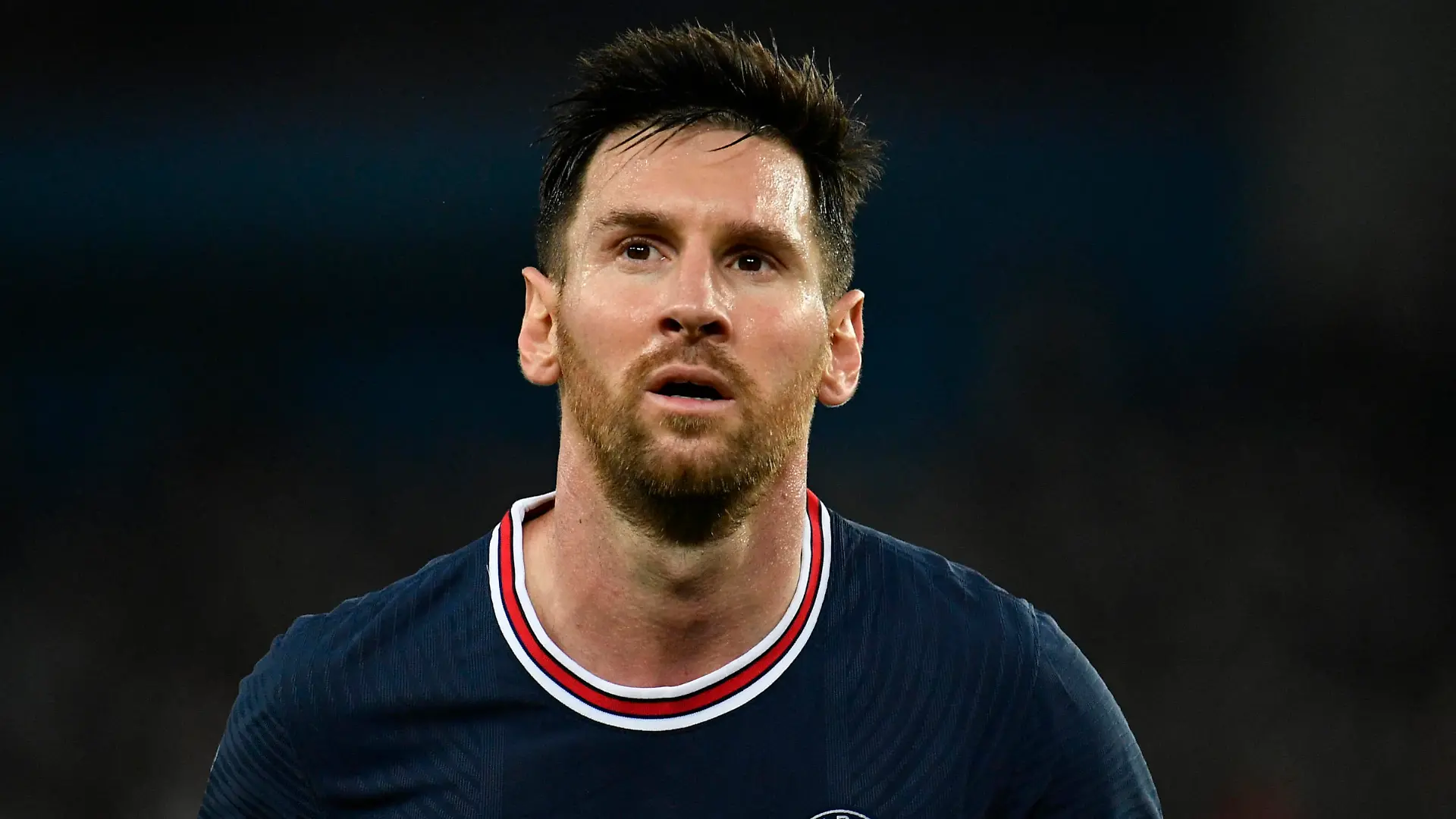 Lionel Messi in action during the match of the 6th day of Ligue 1 between Paris Saint-Germain and Lyon, at the Parc des Princes, 19 September 2021 PUBLICATIONxINxGERxSUIxAUTxONLY JulienxMattiax/xLexPictorium LePictorium_0252594