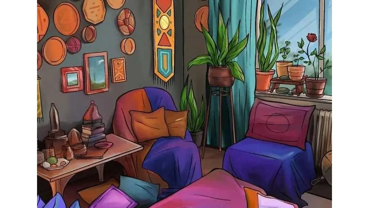 Wohnzimmer-Suchbild