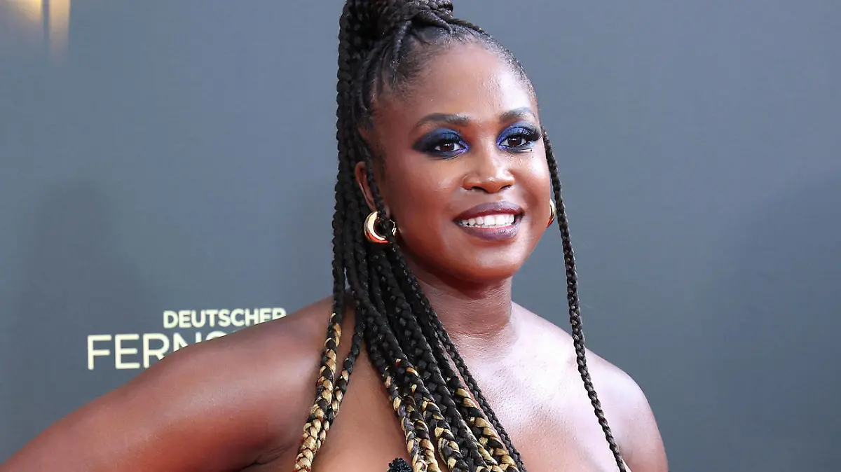 Motsi Mabuse bei der Ankunft zur Deutscher Fernsehpreis Verleihung am 16.09.2021 in Köln Deutscher Fernsehpreis Verleihung 2021 in Koeln *** Motsi Mabuse at the arrival to the German Television Award Ceremony on 16 09 2021 in Cologne German Television Award Ceremony 2021 in Cologne PUBLICATIONxINxGERxSUIxAUTxONLY