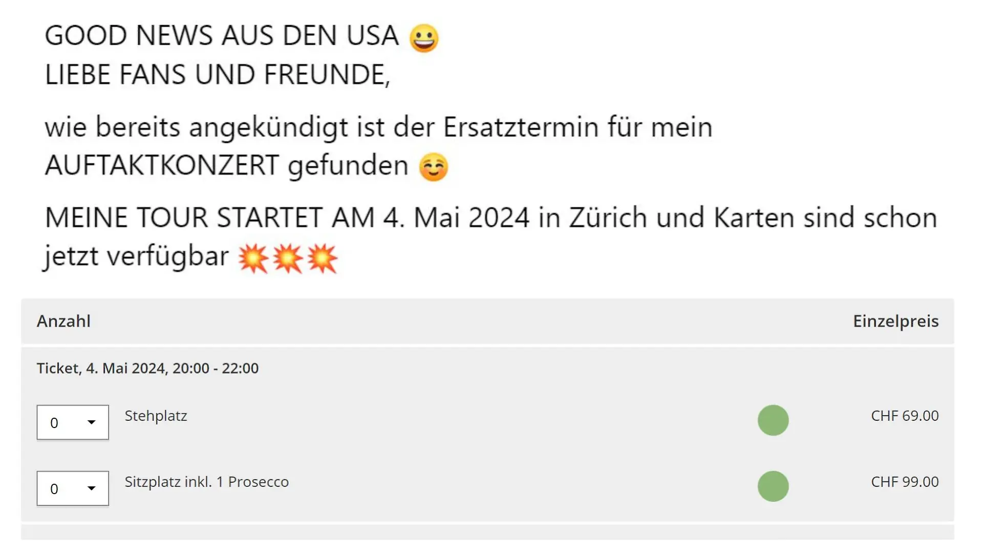 Michael Wendler gibt ein Comeback-Konzert - doch die Ticketpreise haben es in sich.