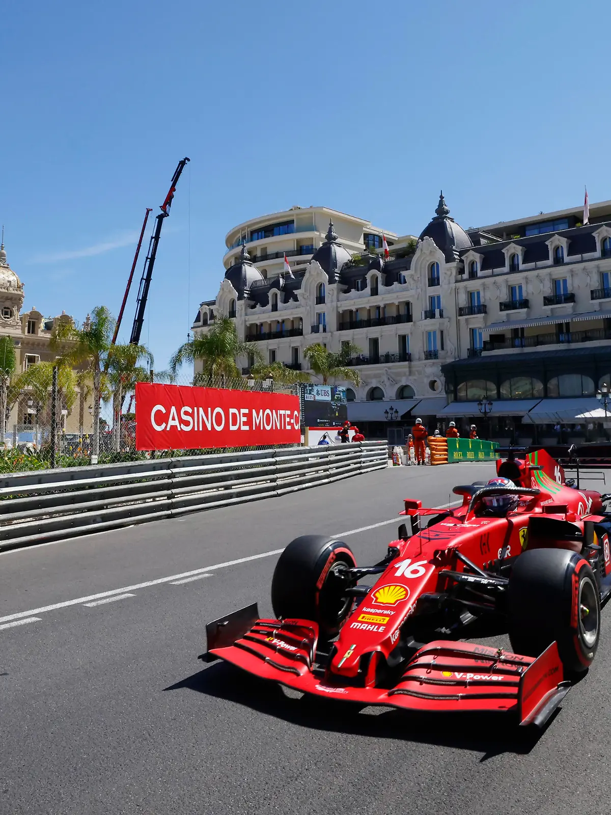 Formula One F1 - Monaco Grand Prix - Circuit de Monaco, Monte Carlo, Monaco - May 20, 2021  Ferrari's Charles Leclerc in action during practice REUTERS/Eric Gaillard