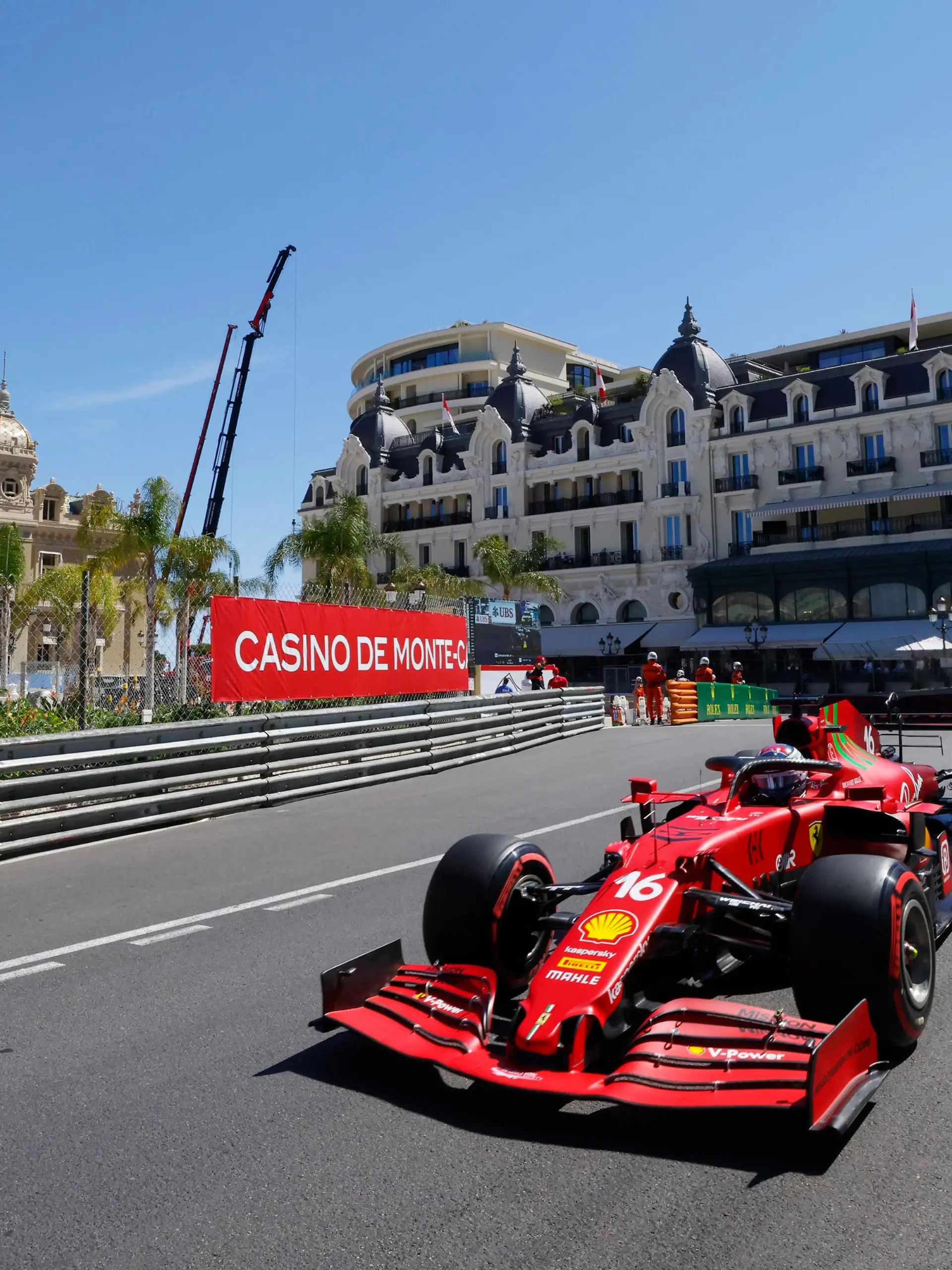 Formula One F1 - Monaco Grand Prix - Circuit de Monaco, Monte Carlo, Monaco - May 20, 2021  Ferrari's Charles Leclerc in action during practice REUTERS/Eric Gaillard