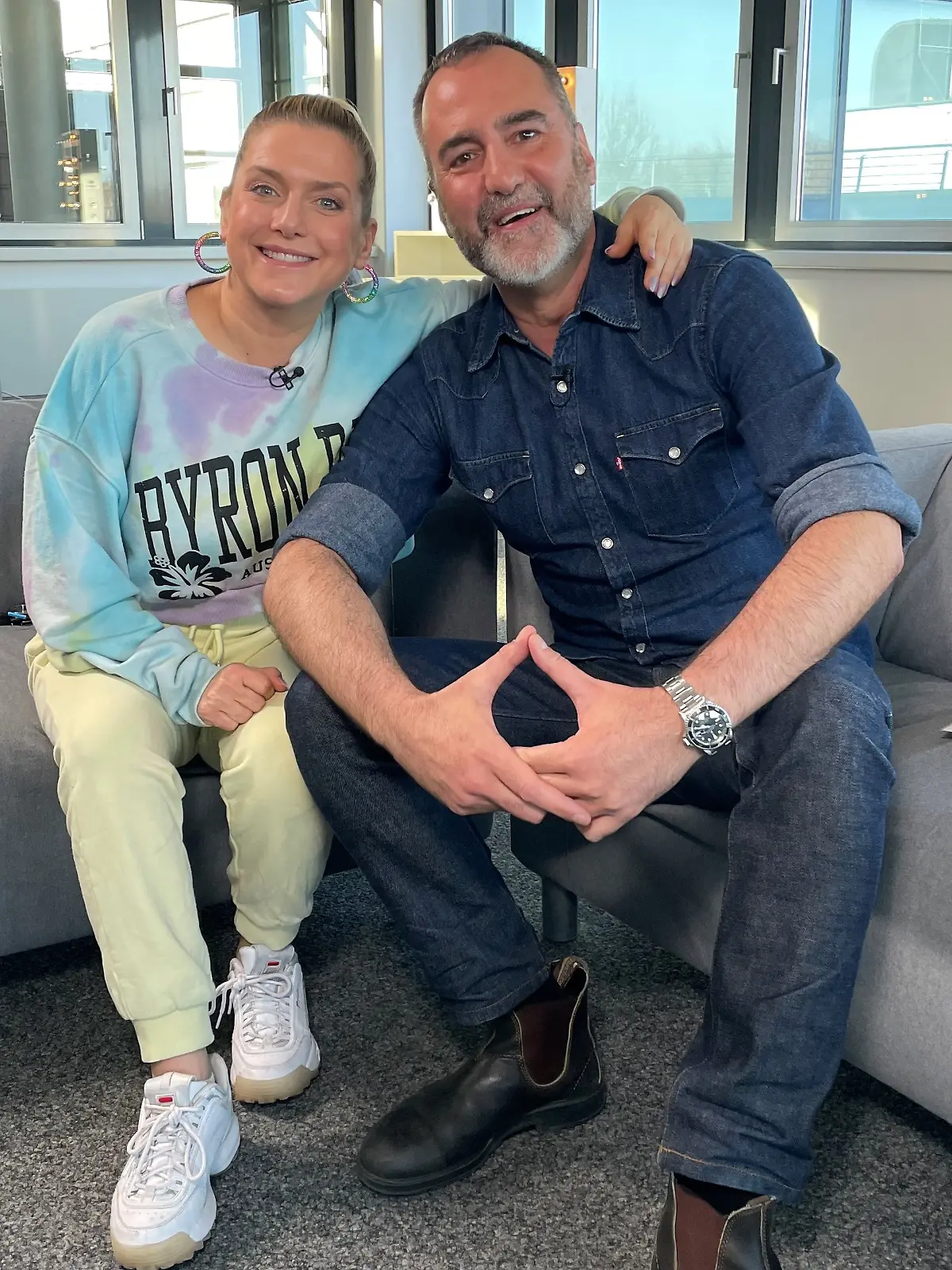 Jeanette Biedermann und David Modjarad