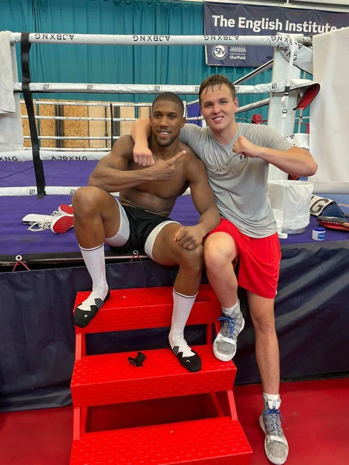 Viktor Jurk trainierte in Sheffield zehn Wochen mit und an der Seite von Schwergewichts-Weltmeister Anthony Joshua