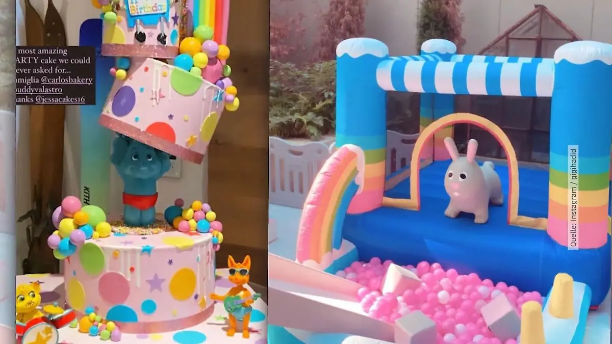 So pompös hat Gigi Hadids Tochter 1. Geburtstag gefeiert Seltene Schnappschüsse