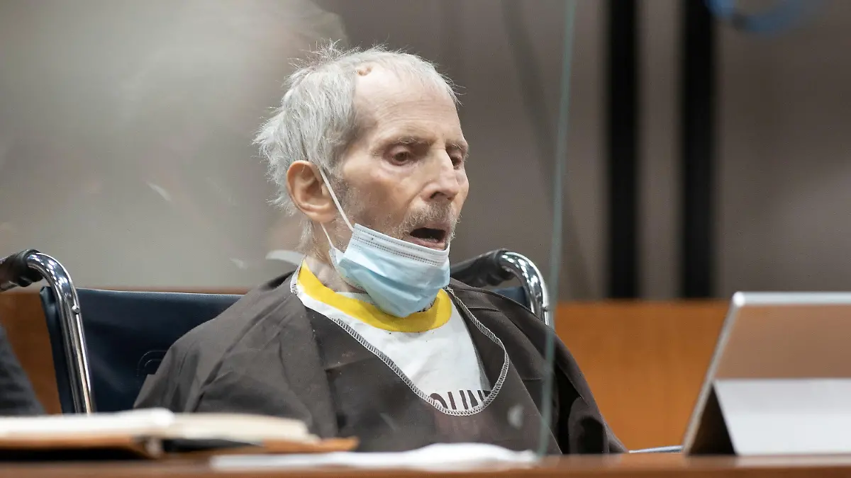 Robert Durst is seen being sentenced to life without possibility of parole for the killing of Susan Berman, at Airport Courthouse, in Los Angeles, California, U.S., October 14, 2021. Myung J. Chun/Pool via REUTERS TPX IMAGES OF THE DAY