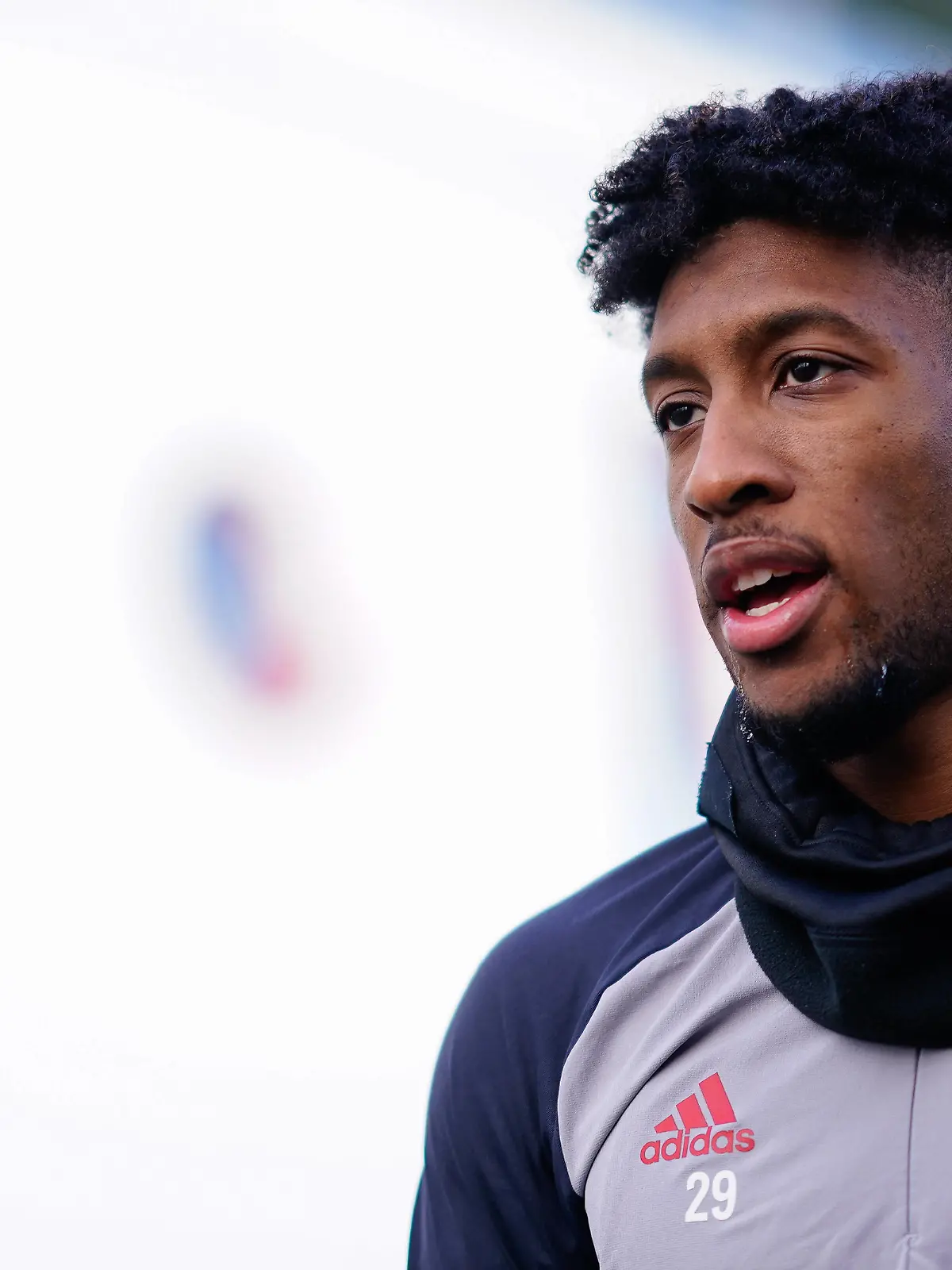  Kingsley Coman Bayern Muenchen. Abschlusstraining vor dem CL Spiel Atletico Madrid - FC Bayern Muenchen Fussball Champions League,Gruppe A, Gruppenphase,5.Spieltag, am 30.11.2020 Abschlusstraining FC Bayern Muenchen *** Kingsley Coman Bayern Muenchen Final training before the CL game Atletico Madrid FC Bayern Muenchen Soccer Champions League,Group A, Group stage,5 Matchday, on 30 11 2020 Final training FC Bayern Muenchen