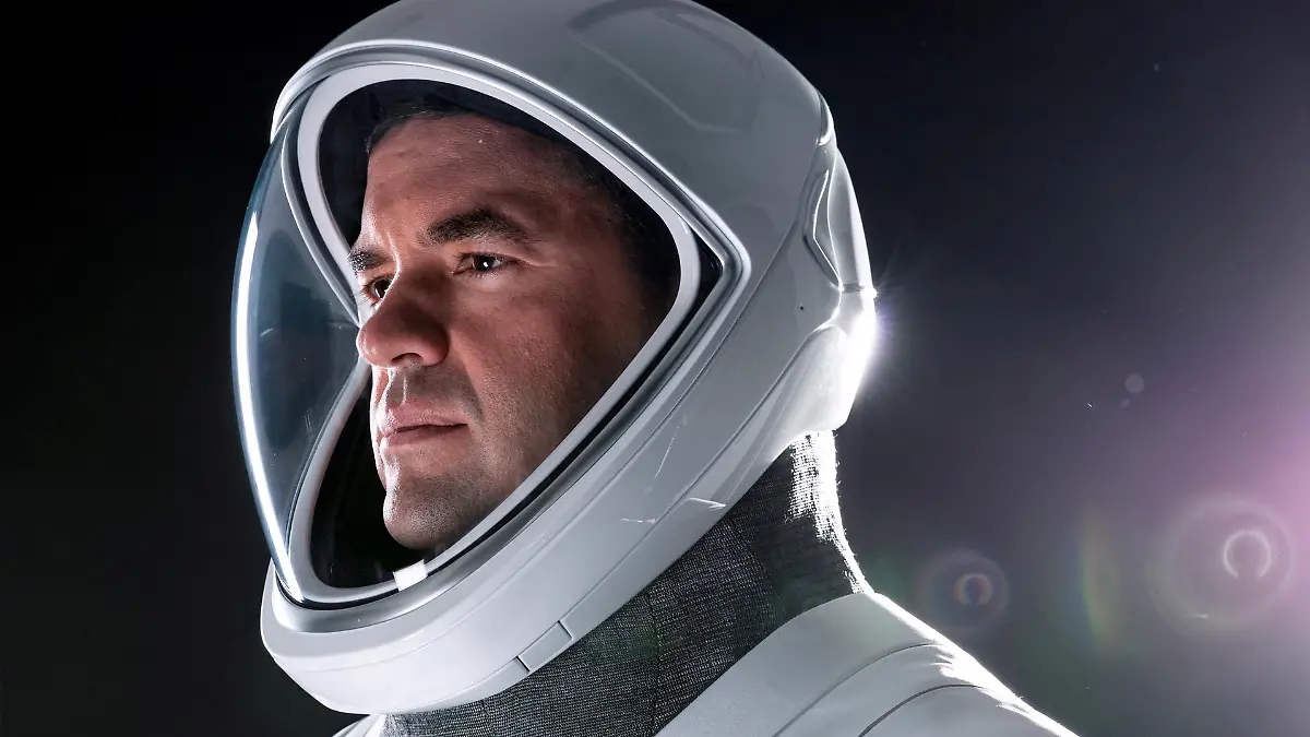Jared Isaacman, Inspiration4 crew member, poses in this picture obtained by Reuters on September 15, 2021. INSPIRATION 4/Handout via REUTERS THIS IMAGE HAS BEEN SUPPLIED BY A THIRD PARTY. MANDATORY CREDIT. NO RESALES. NO ARCHIVES.
