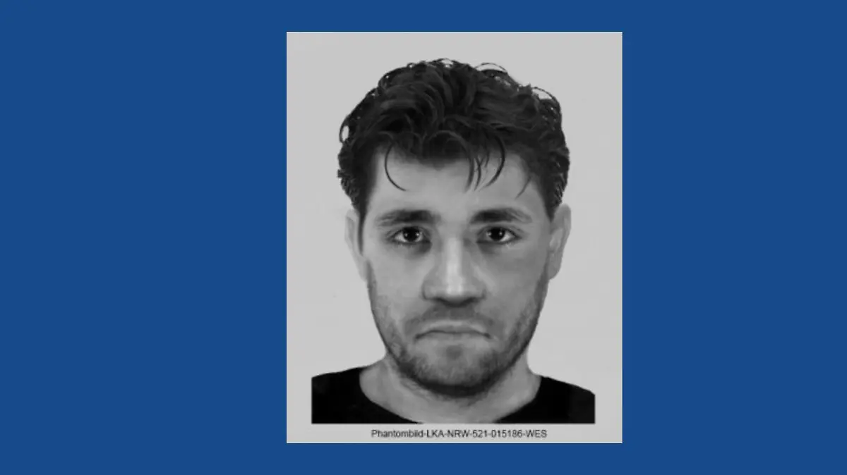 Vergewaltigung in Schlosspark Benrath: Polizei fahndet mit Phantombild
