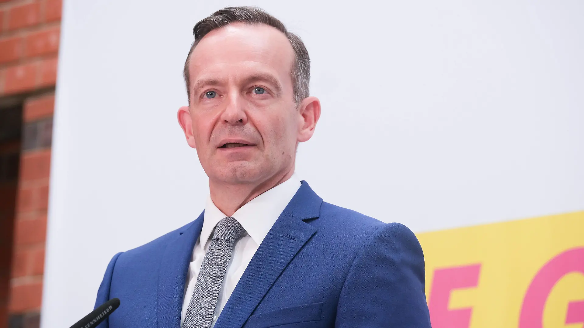 Volker Wissing, Generalsekretär, bei der PK zur Vorstellung des Wahlaufruf der Freien Demokraten im Hans-Dietrich Genscher Haus am 16.09.21 in Berlin Christian Lindner wirbt zum Wahlraufuf der FDP in Berlin *** Volker Wissing, Secretary General, at the PK for the presentation of the election appeal of the Free Democrats in the Hans Dietrich Genscher House on 16 09 21 in Berlin Christian Lindner advertises the election appeal of the FDP in Berlin 