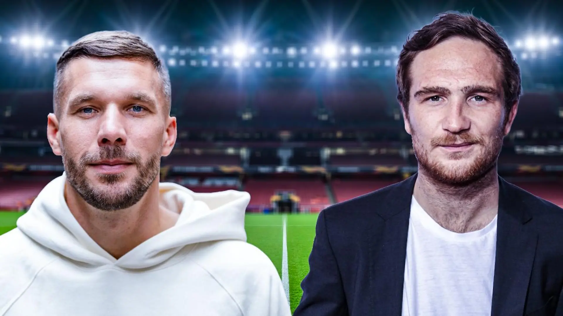 Lukas Podolski und Frederick Lau
