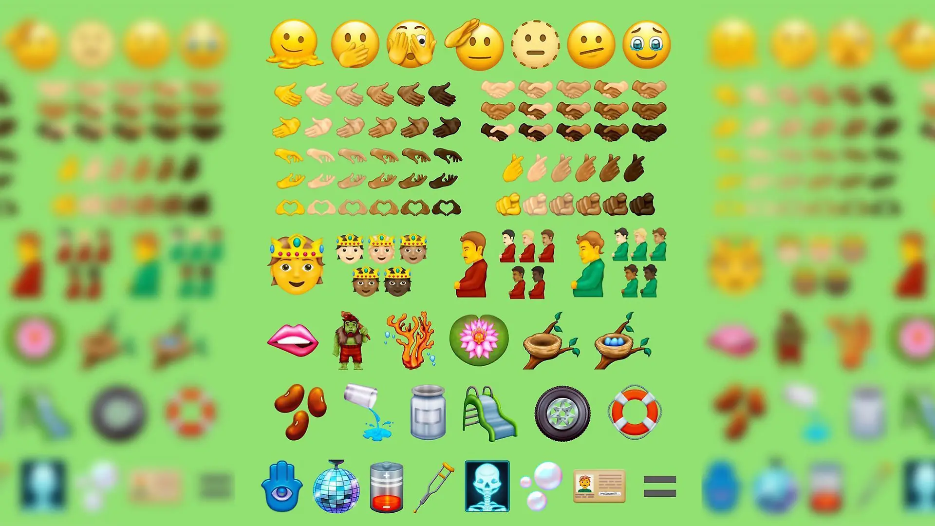 Viele neue Emojis. Unter anderem ein schwangerer Mann