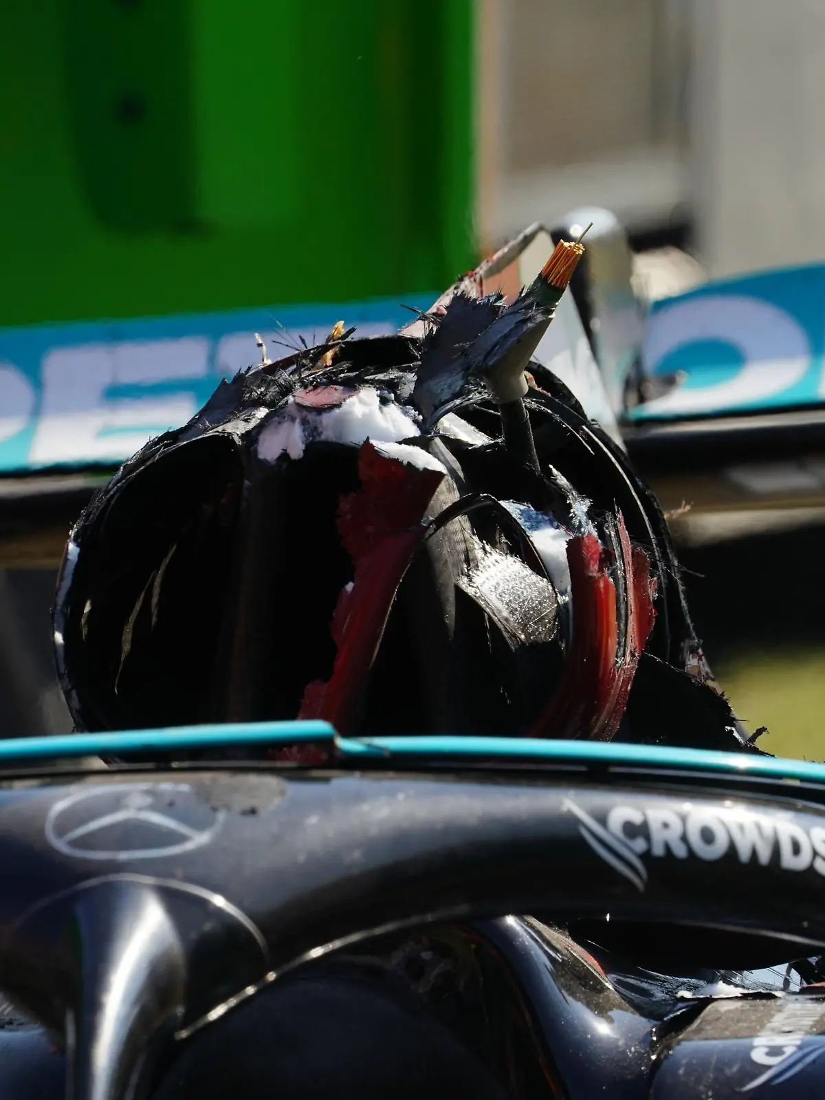 12.09.2021, Autodromo Nazionale di Monza, Monza, FORMULA 1 HEINEKEN GRAN PREMIO D'ITALIA 2021 ,im Bild Unfall zwisachen Max Verstappen (NEL#33), Red Bull Racing Honda und Lewis Hamilton (GBR#44), Mercedes-AMG Petronas Formula One Team