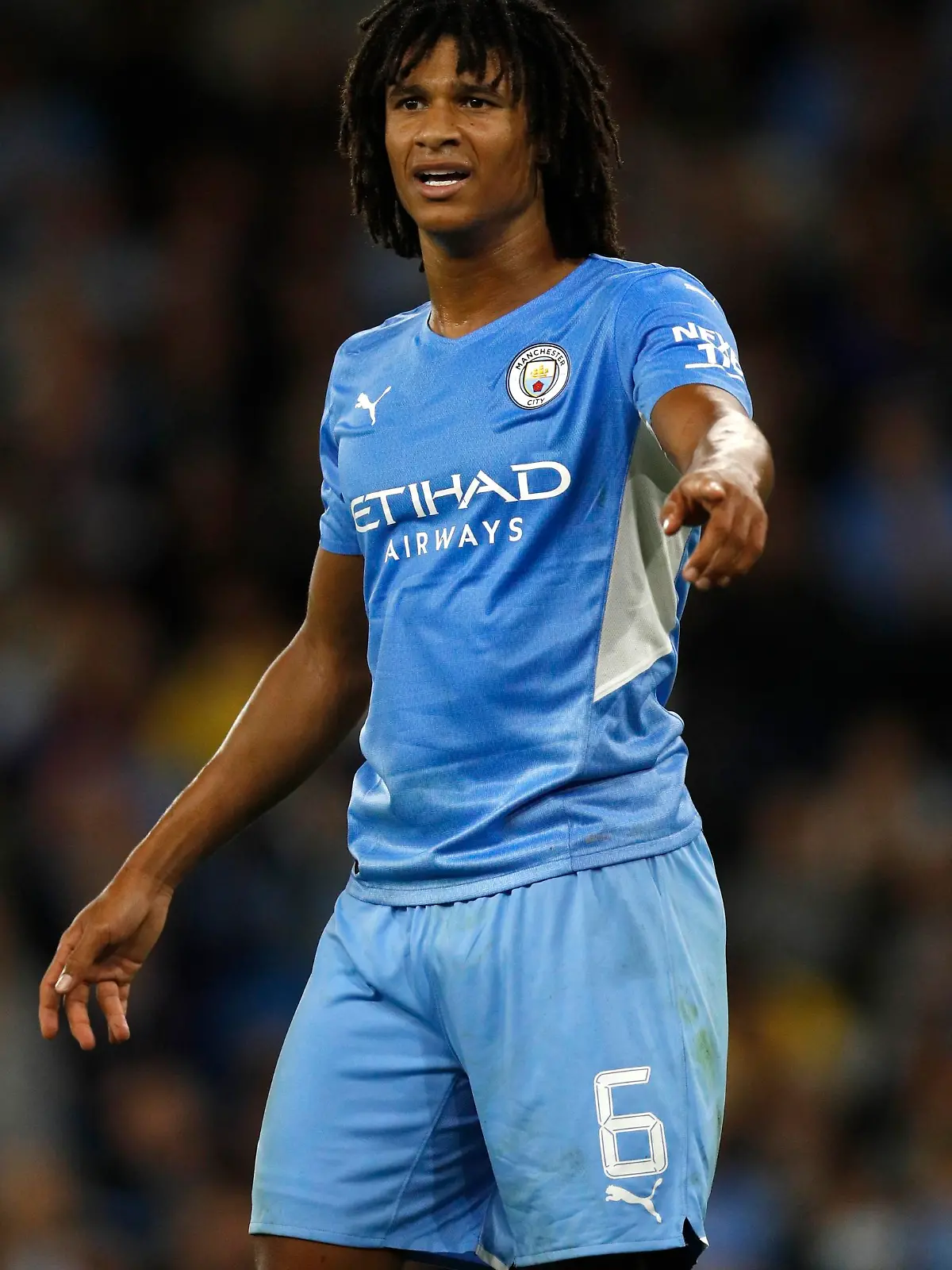 September 15, 2021, Manchester, United Kingdom: Manchester, England, 15th September 2021. Nathan Ake of Manchester City during the UEFA Champions League match at the Etihad Stadium, Manchester. Picture credit should read: Darren Staples / Sportimage(Credit Image: &copy; Darren Staples/CSM via ZUMA Wire