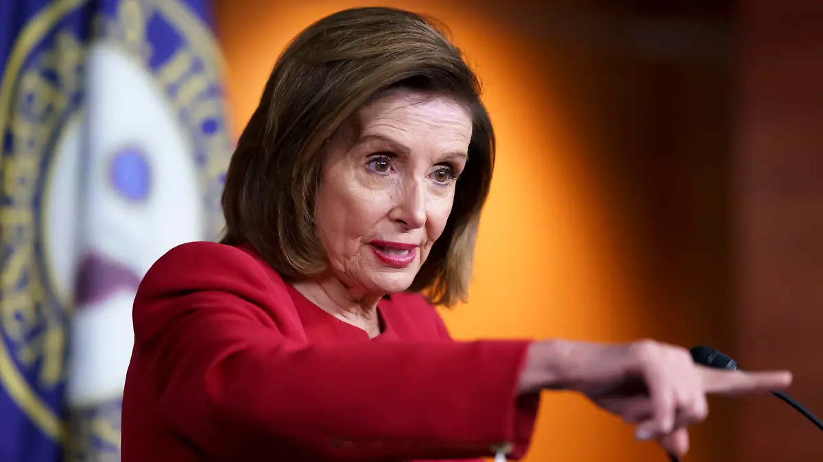 In this Sept. 8, 2021 photo, Speaker of the House Nancy Pelosi, D-Calif., meets with reporters to discuss President Joe Biden's domestic agenda at the Capitol in Washington. House Democrats are unveiling a sweeping proposal for tax hikes on big corporations and the wealthy to fund President Joe Biden’s $3.5 trillion rebuilding plan. The House released details on Monday as Congress speeds ahead to shape the far-reaching package touches almost all aspects of domestic life. (AP Photo/J. Scott Applewhite)