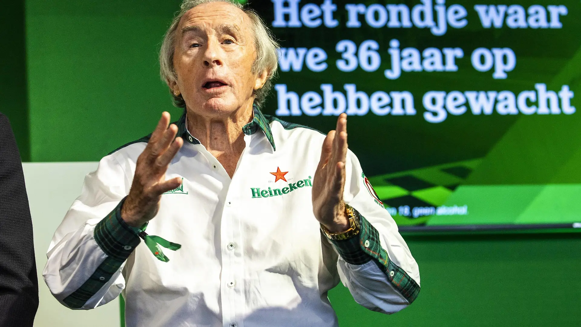 ZANDVOORT - Sir Jackie Stewart during the press conference, PK, Pressekonferenz For the first time in 36 years, the Formula 1 race Dutch Grand Prix Zandvoort will be held at Circuit Zandvoort. ANP VINCENT JANNINK xVIxANPxSportx/xxANPxIVx *** ZANDVOORT Sir Jackie Stewart during the press conference For the first time in 36 years, the Formula 1 race Dutch Grand Prix Zandvoort will be held at Circuit Zandvoort ANP VINCENT JANNINK xVIxANPxSportx xxANPxIVx 436626558