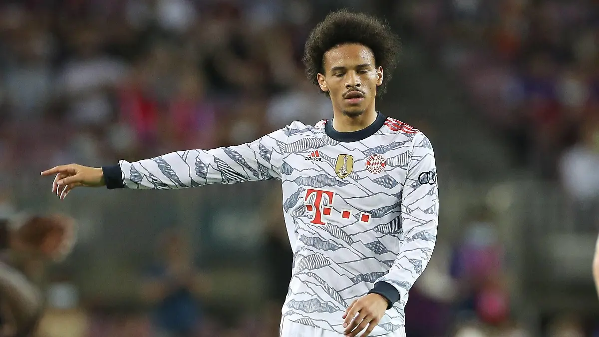 Leroy Sane 10 FC Bayern Muenchen, FC Barcelona, Barca vs. FC Bayern Muenchen, Champions League, Vorrunde, 14.09.2021 Barcelona Katalonien Spanien *** Leroy Sane 10 FC Bayern Muenchen , FC Barcelona vs FC Bayern Muenchen, Champions League, preliminary round, 14 09 2021 Barcelona Catalonia Spain Copyright: xkolbert-press/ChristianxKolbertx