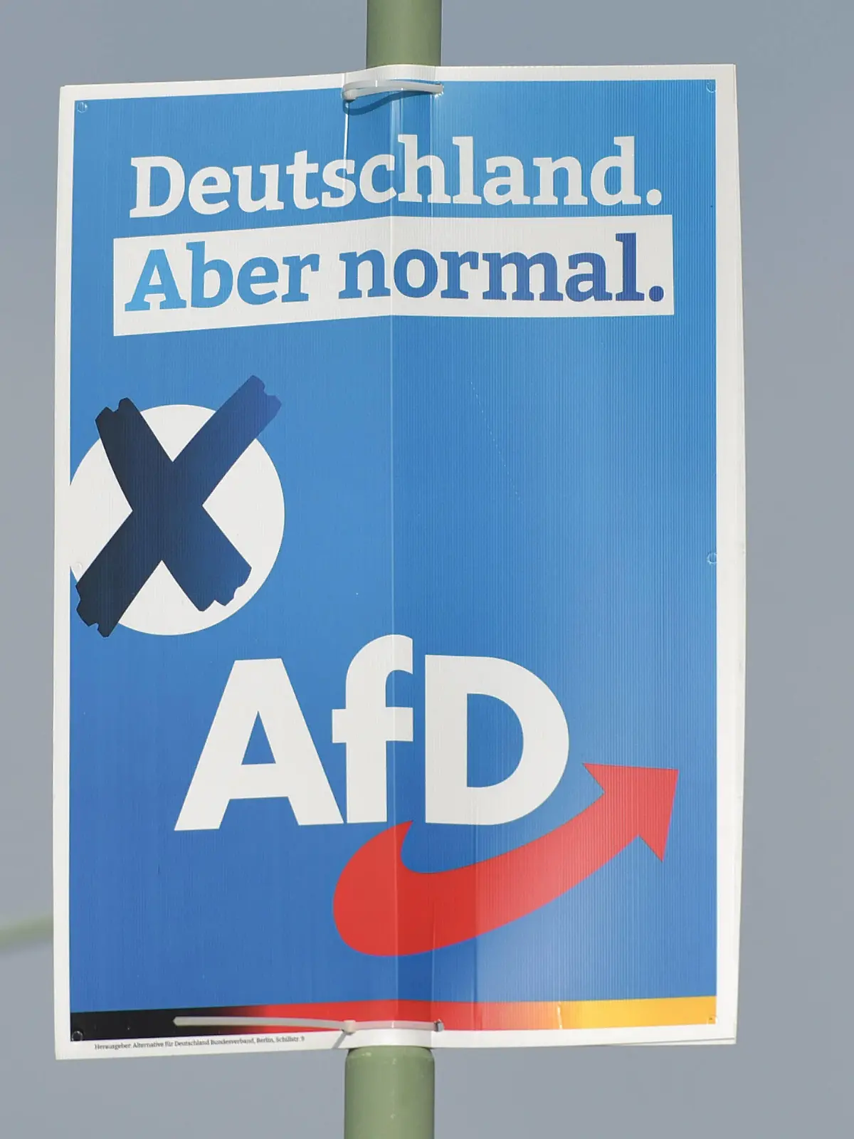  07.09.2021, xblx, Politik, Wahlplakat Bundestagswahl 26.09.2021, Wahlwerbung AFD, Alternative für Deutschland, DEUTSCHLAND, ABER NORMAL Frankfurt *** 07 09 2021, xblx, politics, election poster federal election 26 09 2021, election advertisement AFD, Alternative für Deutschland, GERMANY, BUT NORMAL Frankfurt