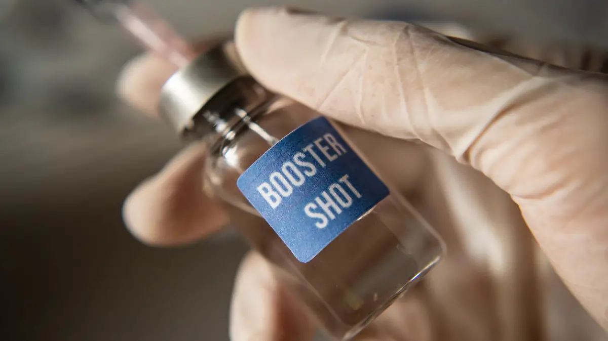 Covid-19 booster shot vaccine concept