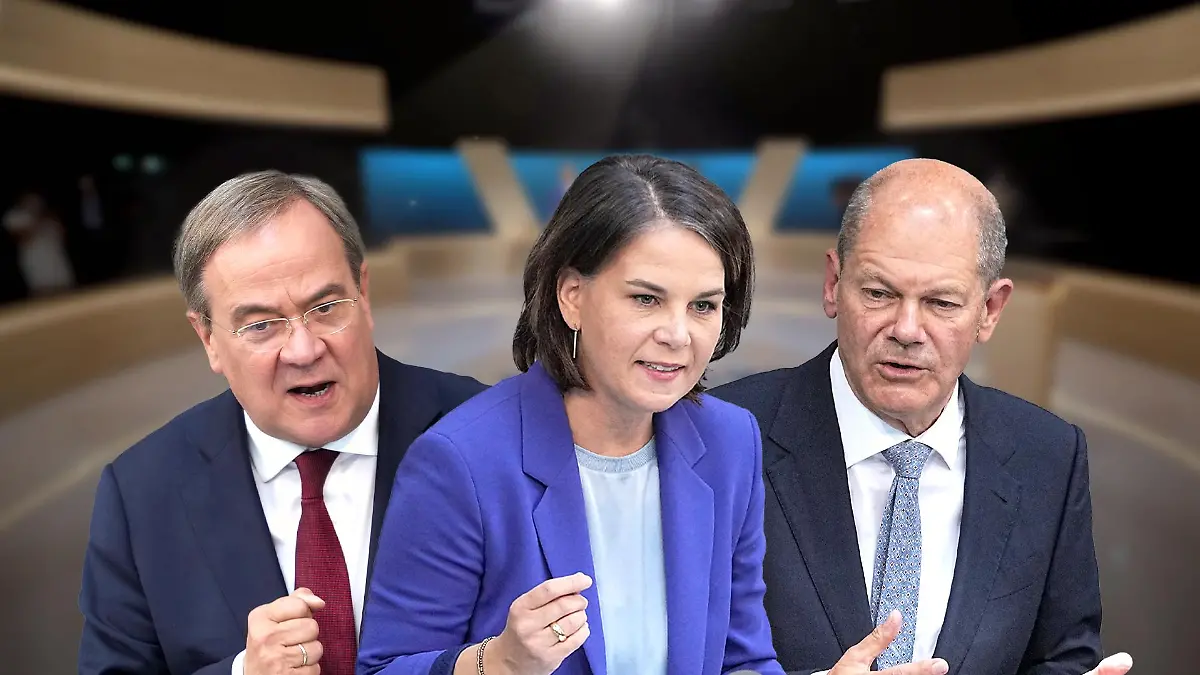 Die Spitzenkandidaten der Parteien sind bereit für das Triell bei ARD und ZDF.