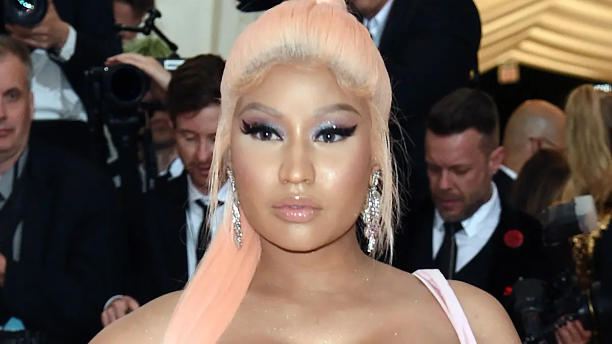 FILE - Nicki Minaj attends The Metropolitan Museum of Art's Costume Institute benefit gala in New York, in this Monday, May 6, 2019, file photo. The 64-year-old father of rapper Nicki Minaj has died after being struck by a hit-and-run driver in New York, police said. Robert Maraj was walking along a road in Mineola on Long Island at 6:15 p.m. Friday when he was hit by a car that kept going, Nassau County police said. Maraj was taken to a hospital, where he was pronounced dead Saturday, Feb. 13, 2021. (Photo by Evan Agostini/Invision/AP, File)