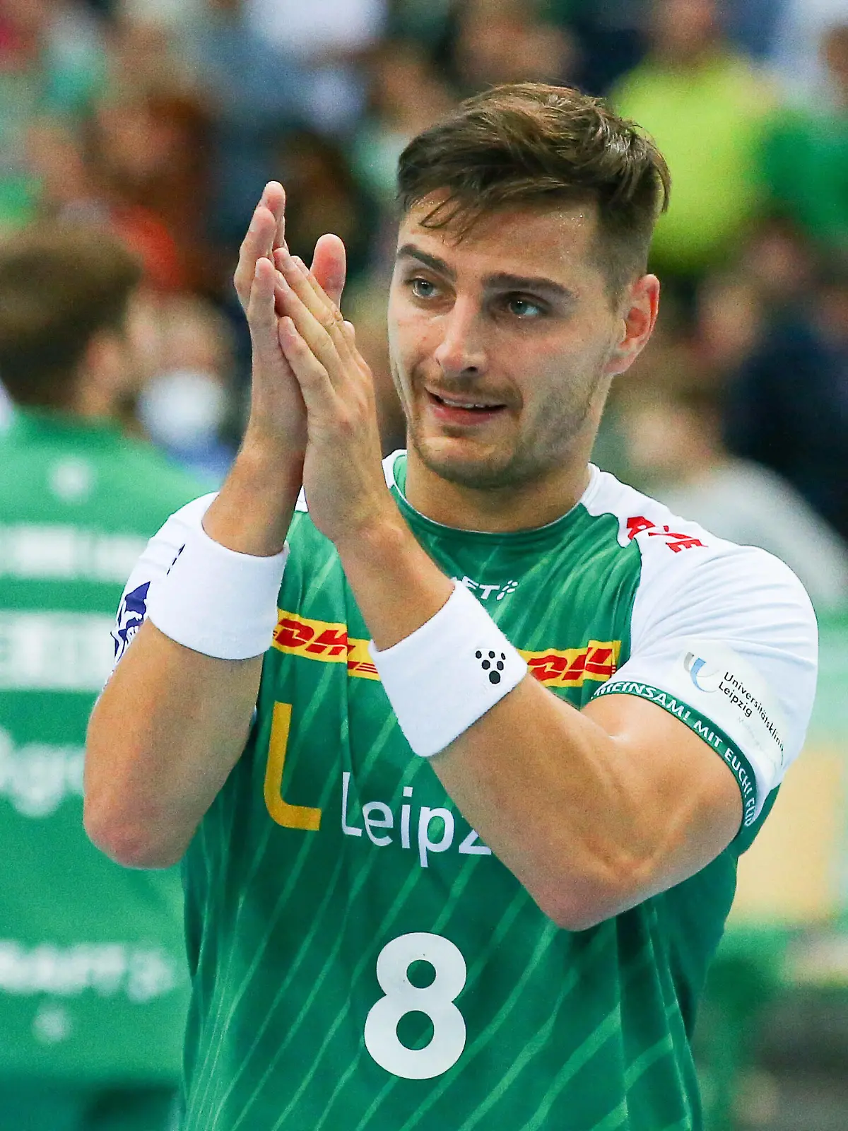  SC DHfK Leipzig - HSV Hamburg / 18.09.2022 Leipzig, 18.09.2022, QUARTERBACK Immobilien ARENA Leipzig, Handball, Männer, Saison 2022 / 2023, Bundesliga, 4. Spieltag , SC DHfK - HSV Hamburg 22:23 12:13 , Im Bild: Lucas Krzikalla 8, Leipzig , *** SC DHfK Leipzig HSV Hamburg 18 09 2022 Leipzig, 18 09 2022, QUARTERBACK real estate ARENA Leipzig, handball, men, season 2022 2023, Bundesliga, 4 match day , SC DHfK HSV Hamburg 22 23 12 13 , In the picture Lucas Krzikalla 8, Leipzig ,