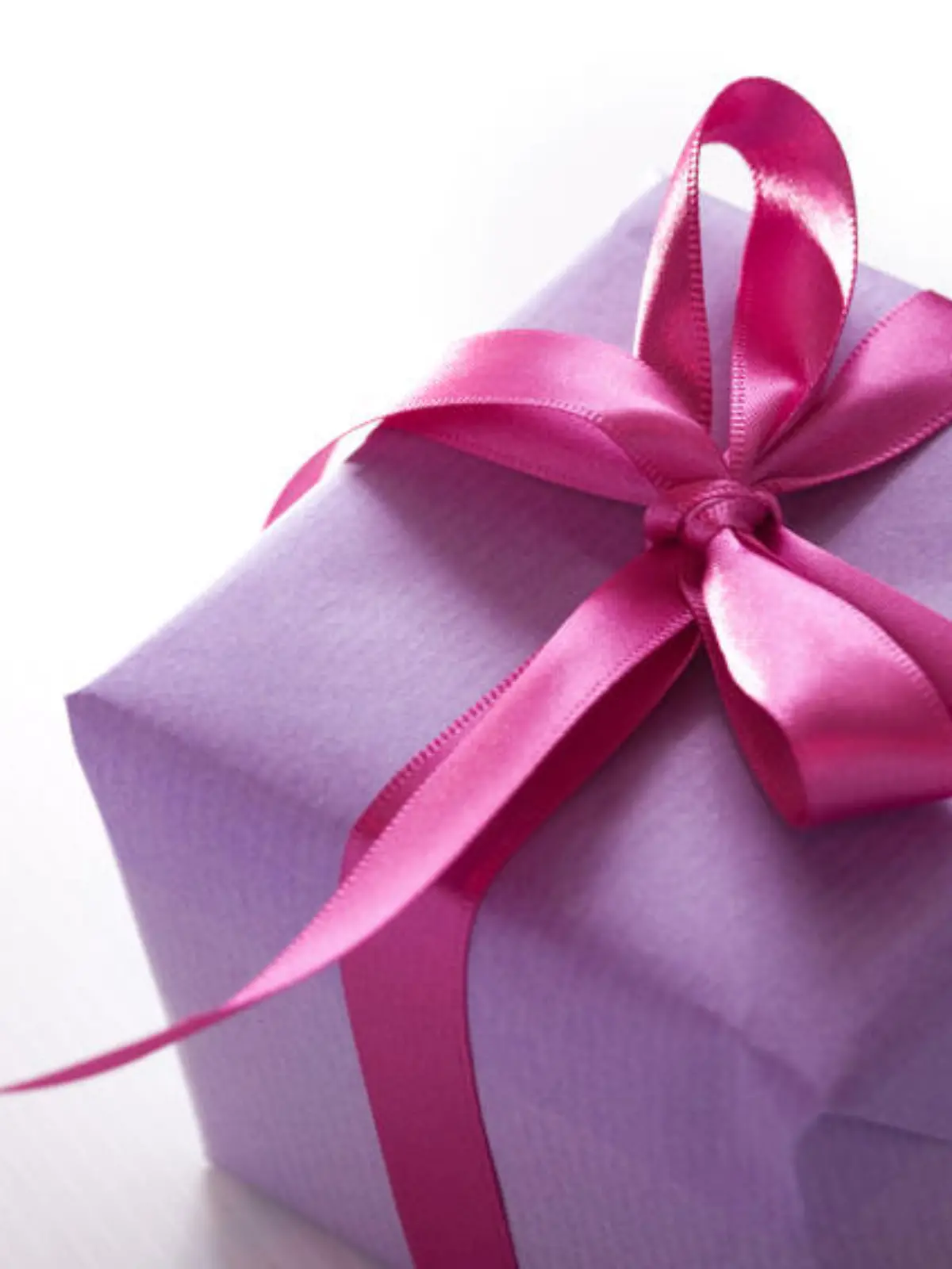 pink presents with ribbon