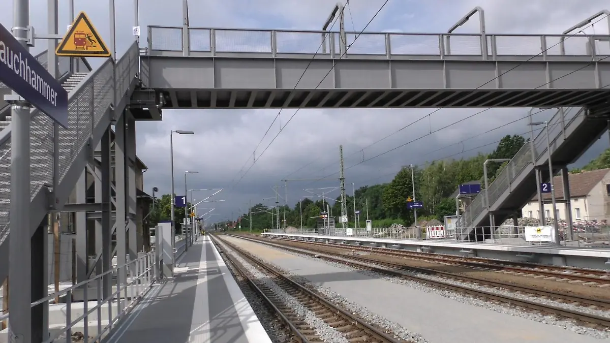 Fußgängerbrücke in Lauchhammer