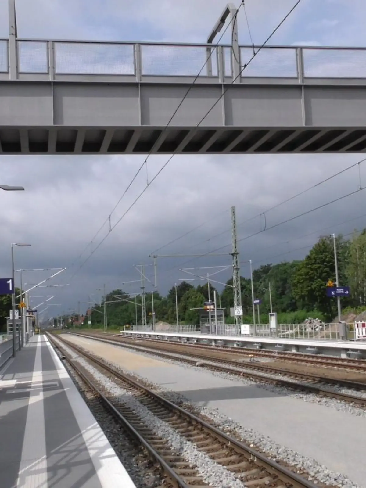 Fußgängerbrücke in Lauchhammer