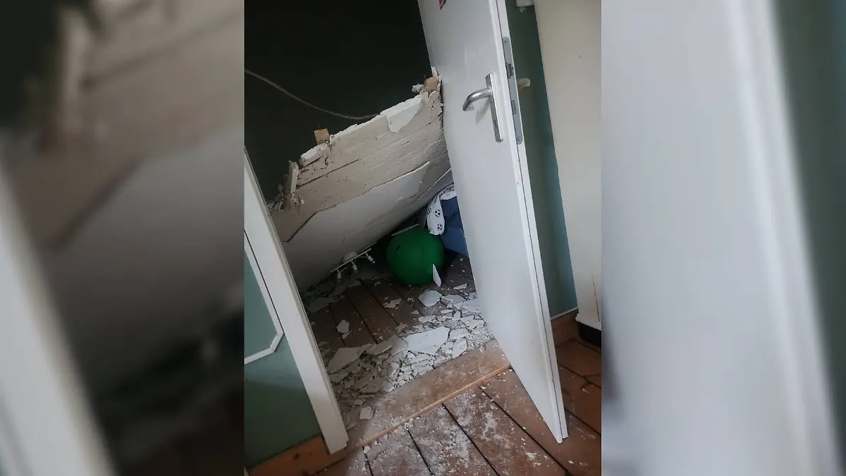 Eingestürzte Decke, Kinderzimmer