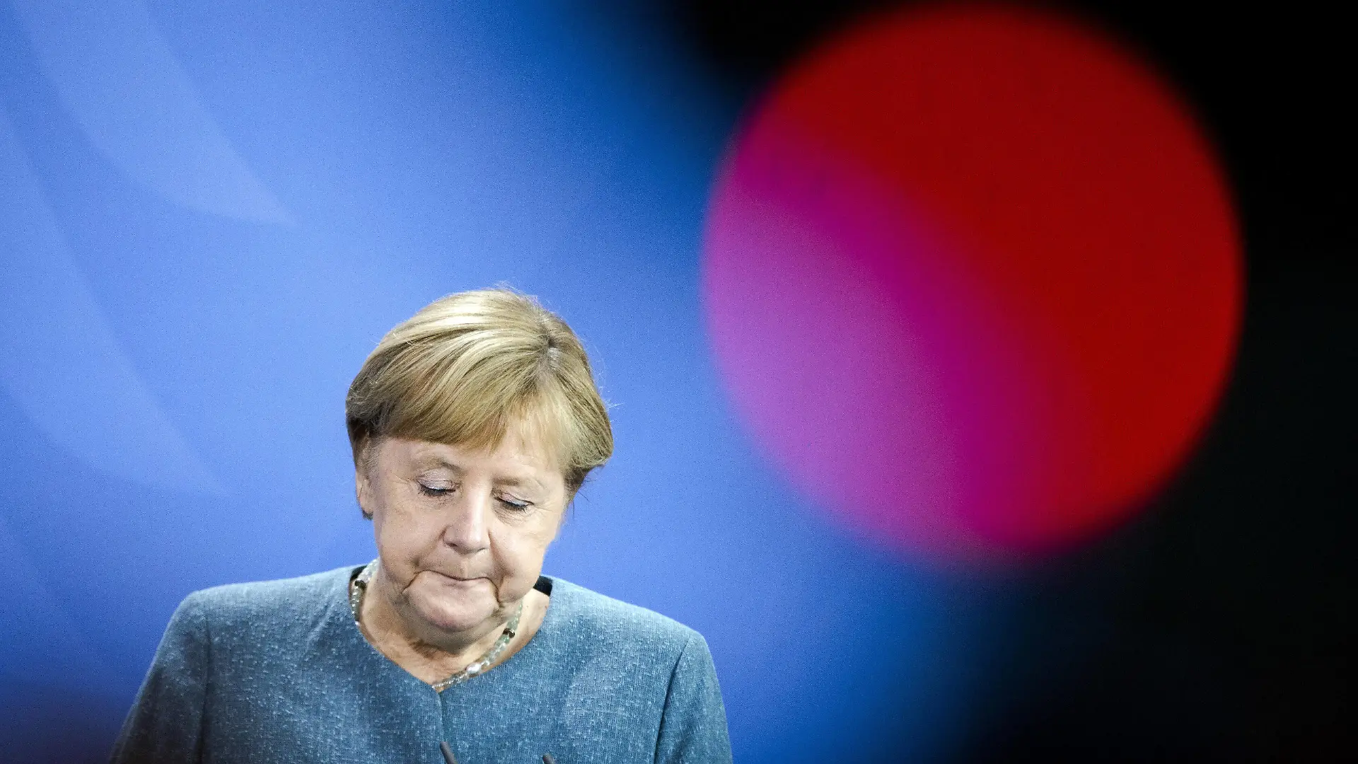 Bundeskanzlerin Angela Merkel, CDU, aufgenommen im Rahmen einer Pressekonferenz im Bundeskanzleramt in Berlin, 31.08.2021. Berlin Deutschland *** German Chancellor Angela Merkel, CDU, recorded during a press conference at the Federal Chancellery in Berlin, 31 08 2021 Berlin Germany Copyright: xJaninexSchmitz/photothek.dex