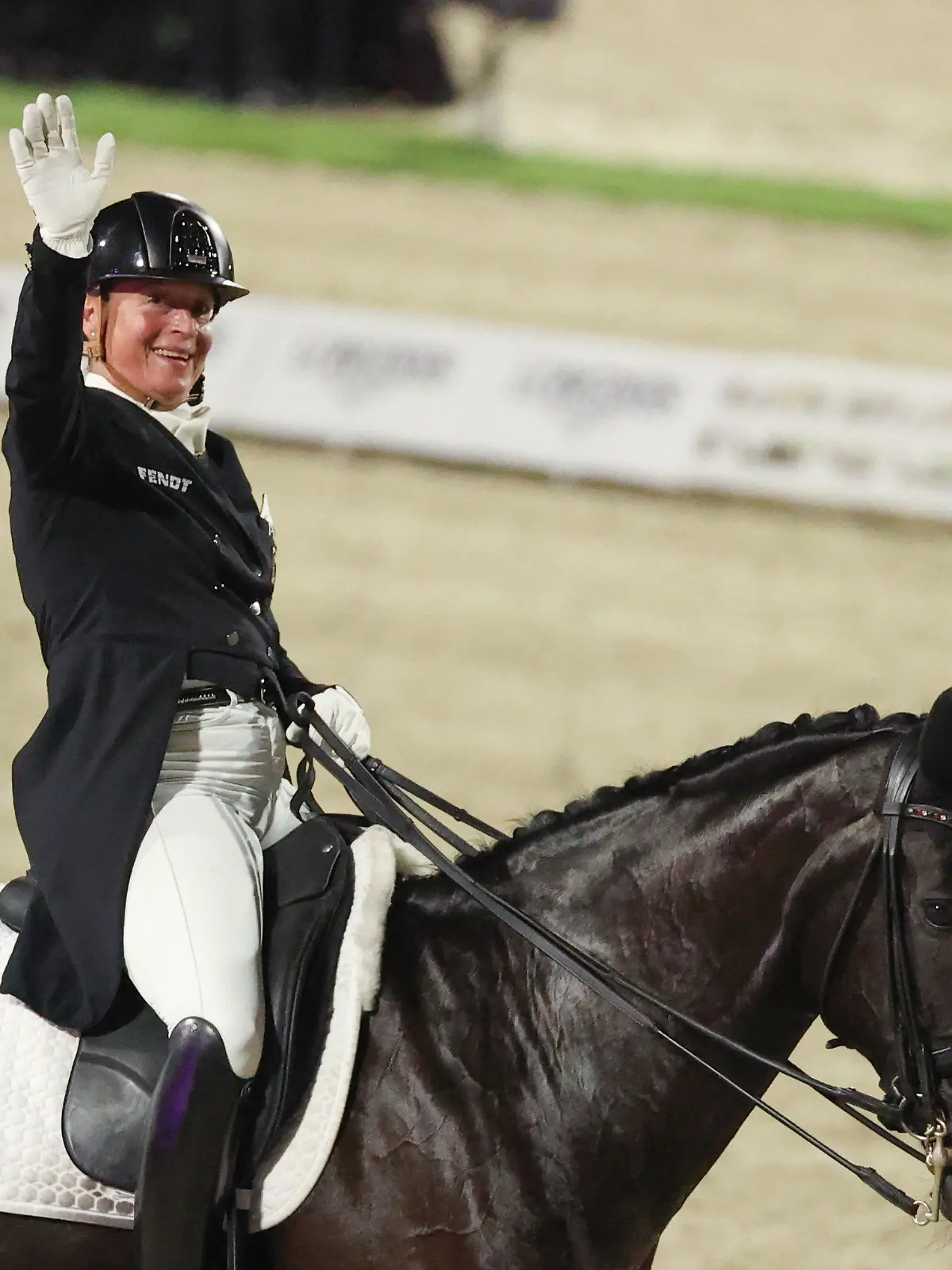 09.09.2021, Niedersachsen, Hagen A.T.W.: Pferdesport: Europameisterschaft, Dressur. Dressurreiterin Isabell Werth (Deutschland) reitet auf Weihegold Old. Foto: Friso Gentsch/dpa +++ dpa-Bildfunk +++