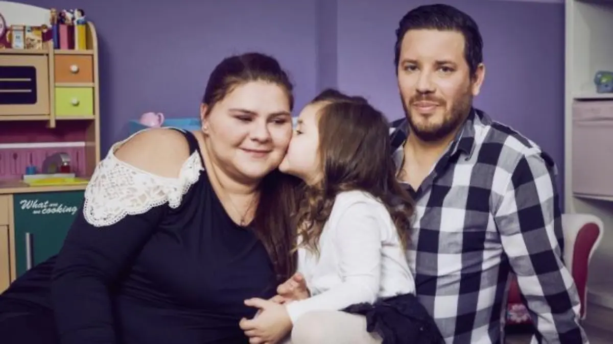 Sylvana Wollny und ihre kleine Familie