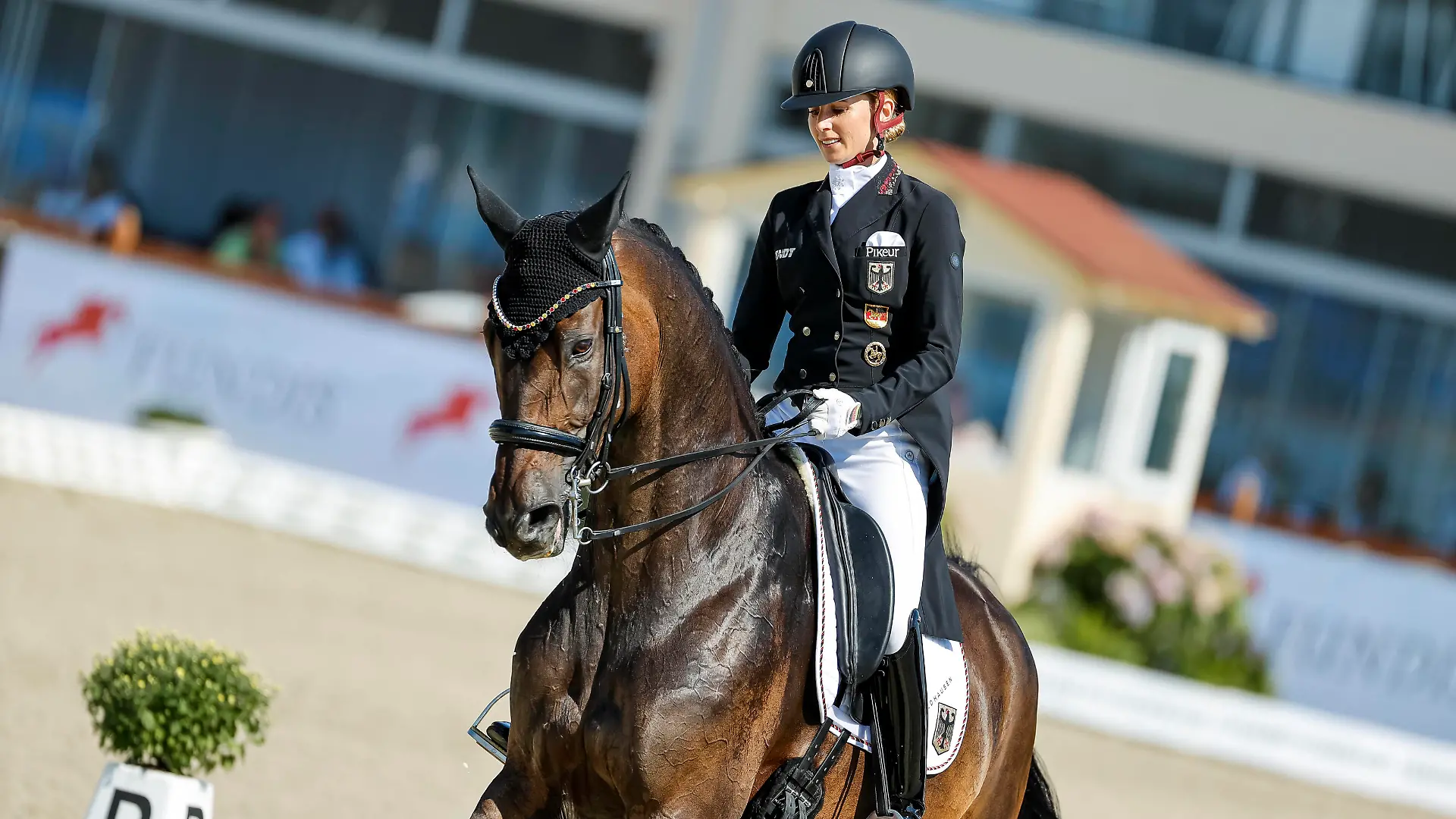 HAGEN - FEI Dressage European Championships 2021, HAGEN - FEI Dressage European Championships 2021 VON BREDOW-WERNDL Jessica GER, TSF Dalera BB Grand Prix Part B Team Competition presented by FUNDIS Reitsport Hagen a.T.W., Hof Kasselmann 08. September 2021 - *** HAGEN FEI Dressage European Championships 2021, HAGEN FEI Dressage European Championships 2021 VON BREDOW WERNDL Jessica GER , TSF Dalera BB Grand Prix Part B Team Competition presented by FUNDIS Reitsport Hagen a T W , Hof Kasselmann 08 September 2021
