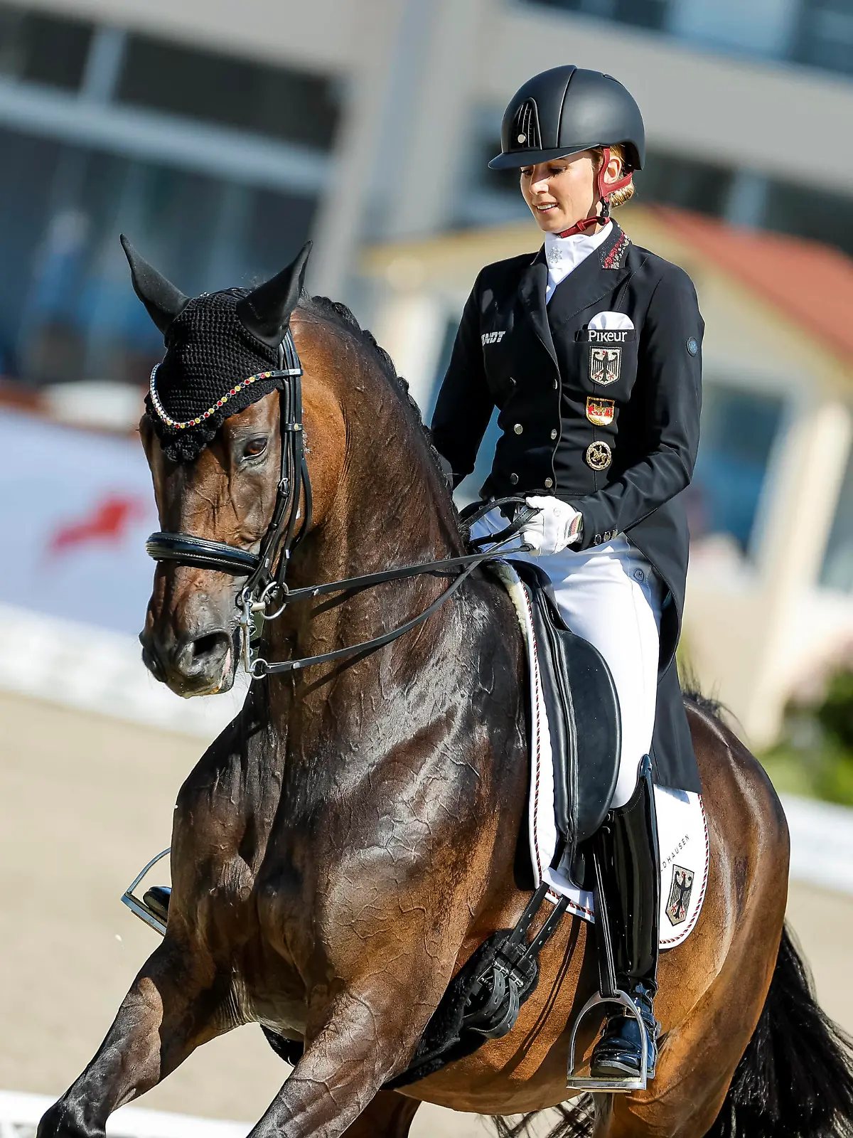 HAGEN - FEI Dressage European Championships 2021, HAGEN - FEI Dressage European Championships 2021 VON BREDOW-WERNDL Jessica GER, TSF Dalera BB Grand Prix Part B Team Competition presented by FUNDIS Reitsport Hagen a.T.W., Hof Kasselmann 08. September 2021 - *** HAGEN FEI Dressage European Championships 2021, HAGEN FEI Dressage European Championships 2021 VON BREDOW WERNDL Jessica GER , TSF Dalera BB Grand Prix Part B Team Competition presented by FUNDIS Reitsport Hagen a T W , Hof Kasselmann 08 September 2021 