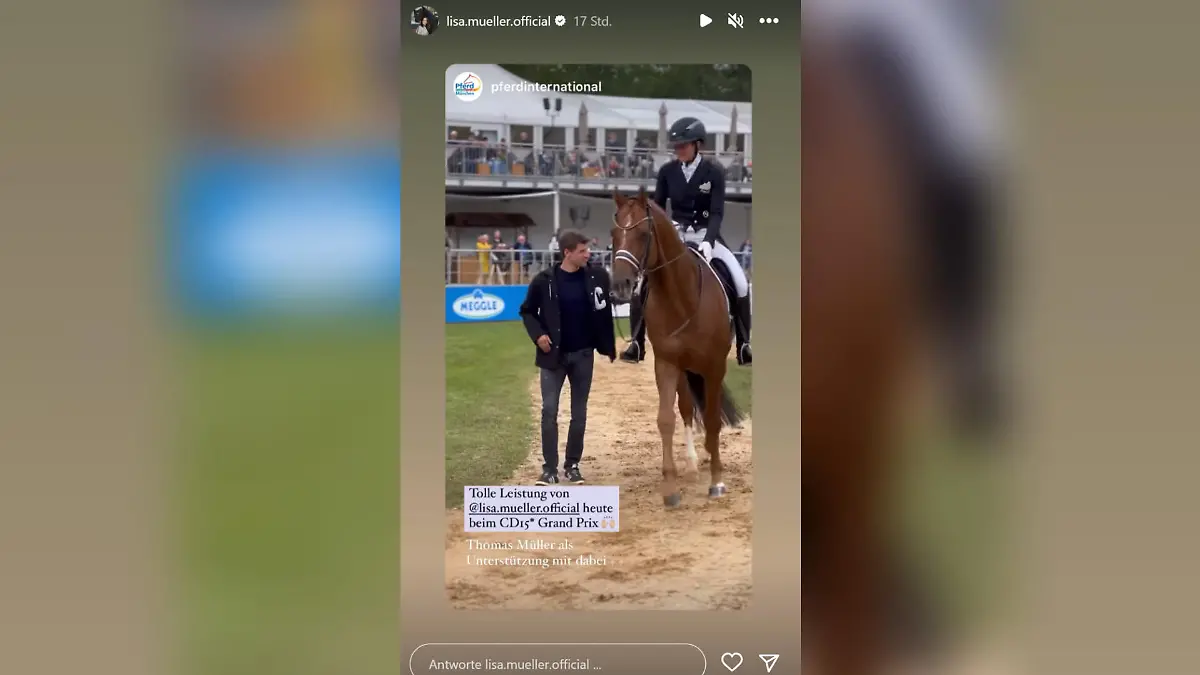 Thomas und Lisa Müller unterstützen sich selbst – wie hier beim 40. "Pferd International München"-Festival am 19. Mai