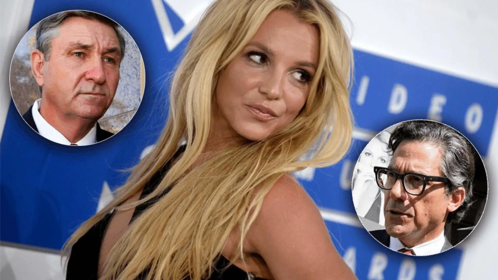 Jamie Spears, Tochter Britney und ihr Anwalt Mathew S. Rosengart.