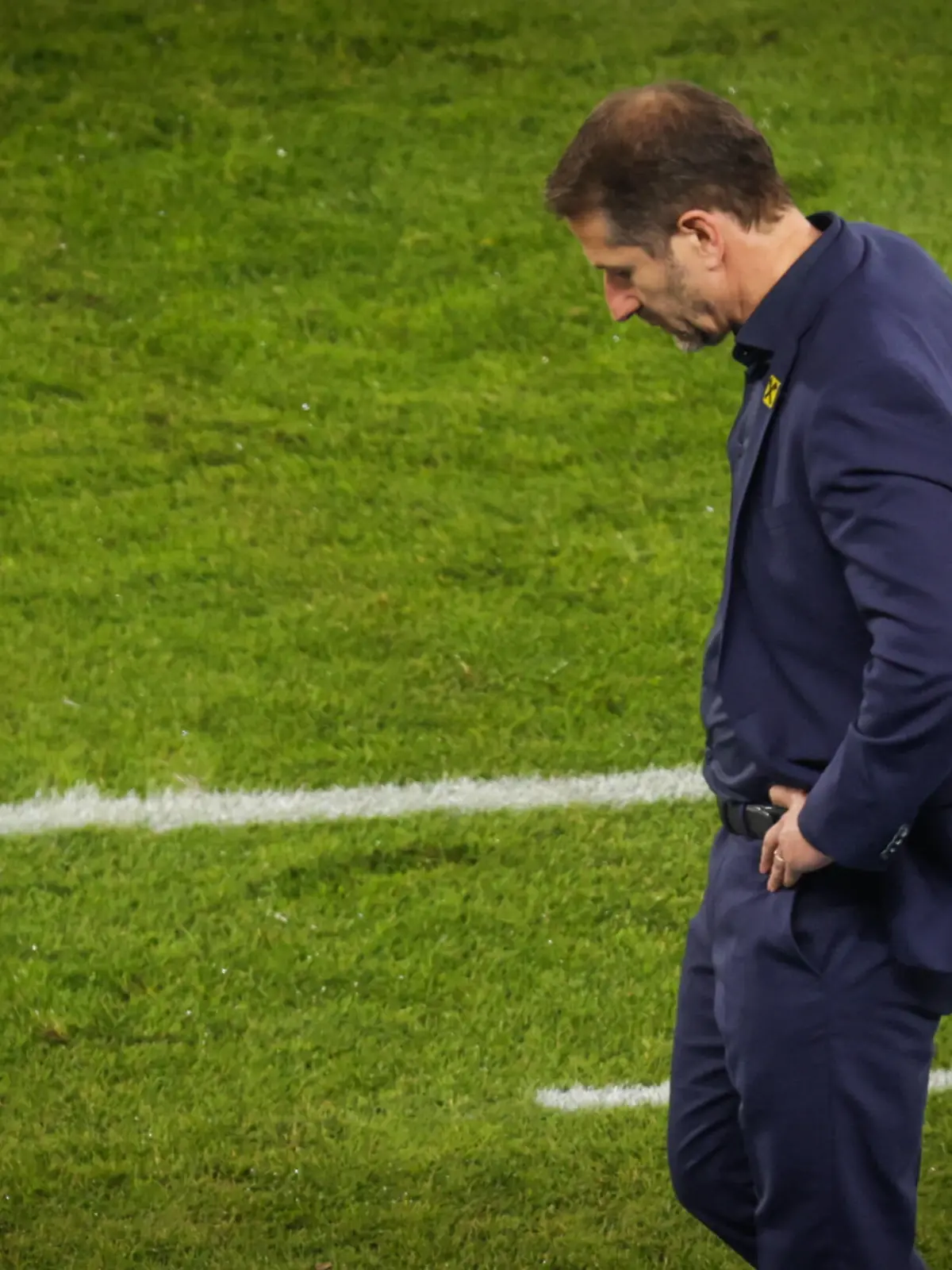 SOCCER - FIFA World Cup, WM, Weltmeisterschaft, Fussball 2022 quali, AUT vs SCO VIENNA,AUSTRIA,07.SEP.21 - SOCCER - FIFA World Cup Qatar 2022, European qualifiers, OEFB international match, Länderspiel, Nationalmannschaft Austria vs Scotland. Image shows the disappointment of head coach Franco Foda AUT. PUBLICATIONxNOTxINxAUTxSUIxSWE GEPAxpictures/xDavidxBitzan 