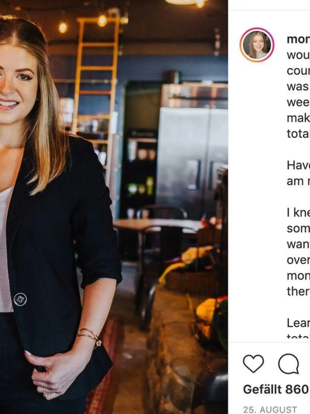 Instagram: Rachel Richards gibt ihren Followern Finanztipps