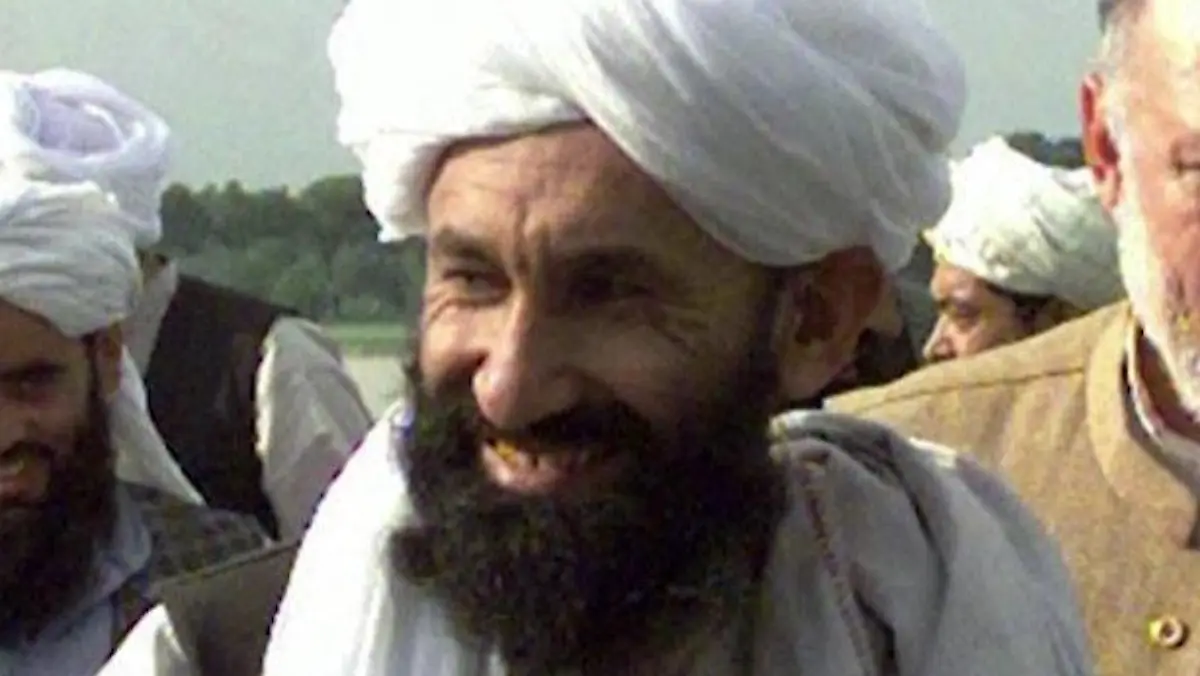 Afghanistans künftiger Premierminister Mullah Hasan Akhund.
