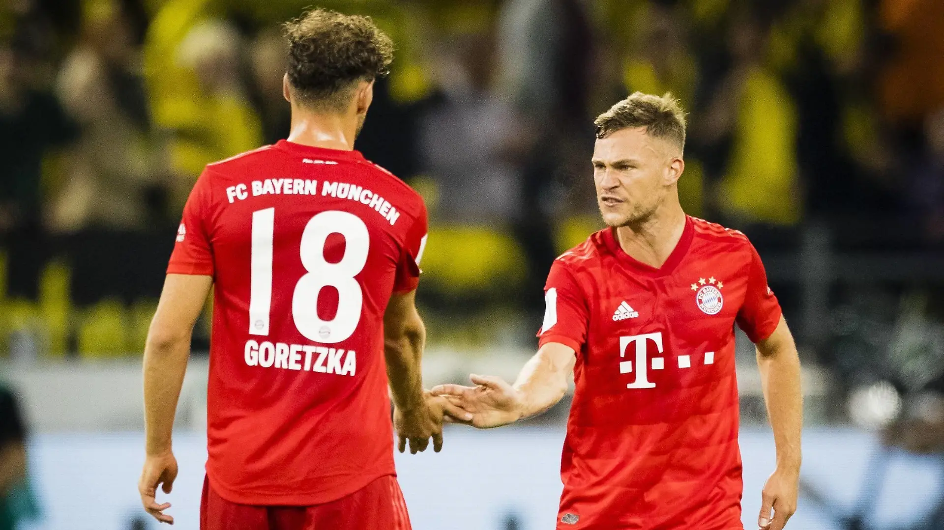  Dortmund, 03.08.2019 Leon Goretzka FCB, Joshua Kimmich FCB Borussia Dortmund - FC Bayern München *** Dortmund, 03 08 2019 Leon Goretzka FCB , Joshua Kimmich FCB Borussia Dortmund FC Bayern München