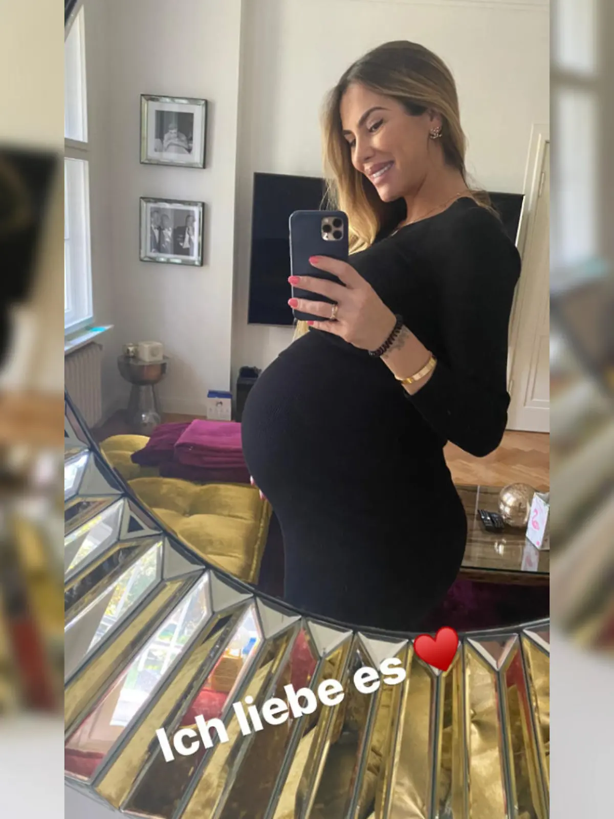 Anna-Maria Ferchichi präsentiert stolz ihre XXL-Babykugel auf Instagram