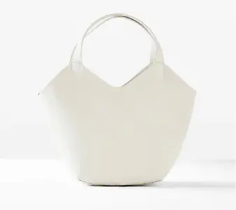 Kleine Handtasche in Weiß