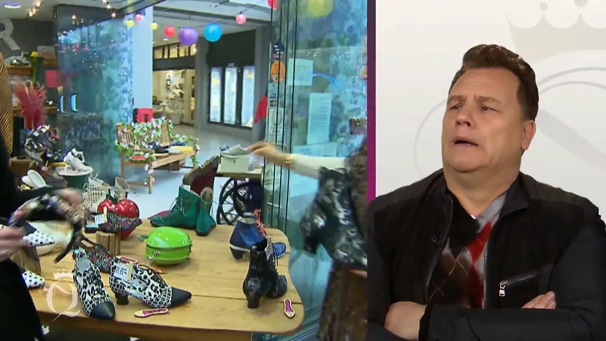 Bei diesen Schuhen kann Guido gar nicht hinschauen "Ich würde sagen, jetzt bin ich raus!"
