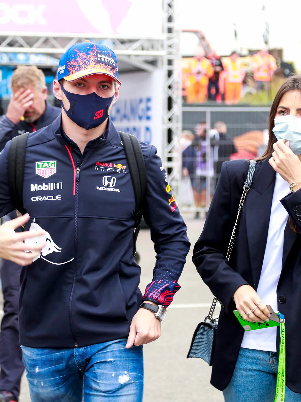 Formula 1 2021: Dutch GP CIRCUIT ZANDVOORT, NETHERLANDS - SEPTEMBER 04: Max Verstappen, Red Bull Racing and Kelly Piquet during the Dutch GP at Circuit Zandvoort on Saturday September 04, 2021 in North Holland, Netherlands. Photo by Steven Tee / LAT Images Images PUBLICATIONxINxGERxSUIxAUTxHUNxONLY GP2113_080252_1ST5899 