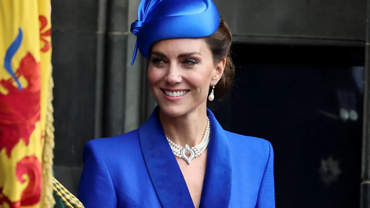 . 05/07/2023. Edinburgh, United Kingdom. Prince William and Kate Middleton, the Prince and Princess of Wales, at the presentation of the Honours of Scotland at St.Giles Cathedral in Edinburgh, Scotland. PUBLICATIONxINxGERxSUIxAUTxHUNxONLY xPoolx/xi-Imagesx IIM-24544-0027