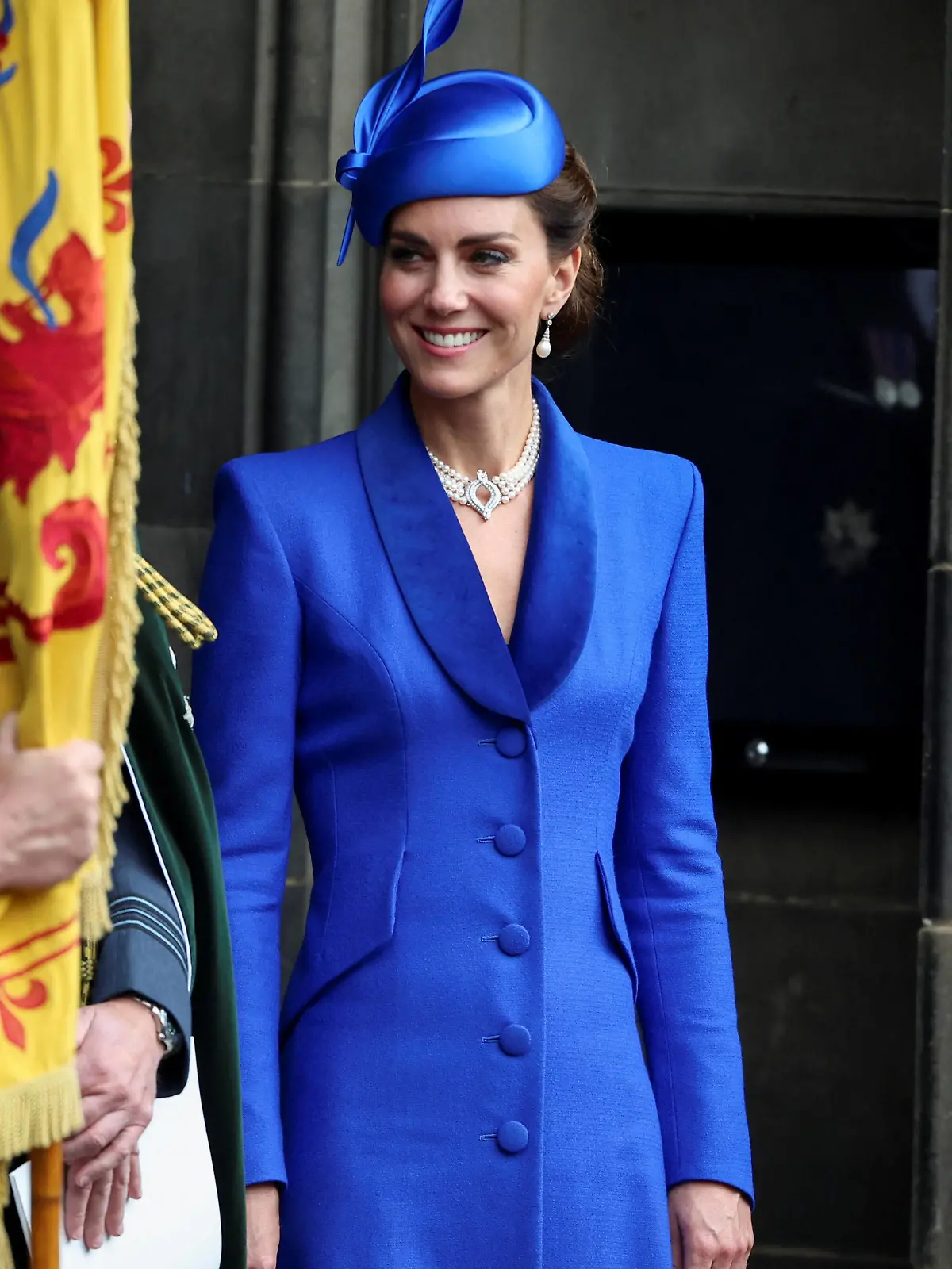 . 05/07/2023. Edinburgh, United Kingdom. Prince William and Kate Middleton, the Prince and Princess of Wales, at the presentation of the Honours of Scotland at St.Giles Cathedral in Edinburgh, Scotland. PUBLICATIONxINxGERxSUIxAUTxHUNxONLY xPoolx/xi-Imagesx IIM-24544-0027